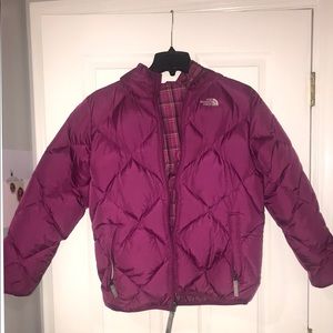Girls reversible XL North Face coat. Almost new